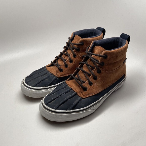 VANS Other - Vans SK8-HI DEL PATO MTE Ginger Navy Shoes 721454 Duck Scotchgard M 8 Women 9.5